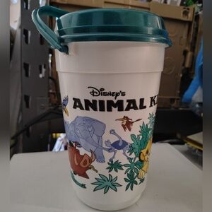 Disney’s Animal Kingdom Lion King Plastic Souvenir Cup With Lid Bucket 9”